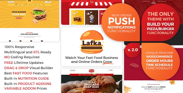 Nulled ThemeForest Lafka v2.4.1 - WooCommerce Theme for Burger Pizza Fast Food Delivery & Restaurant WordPress
