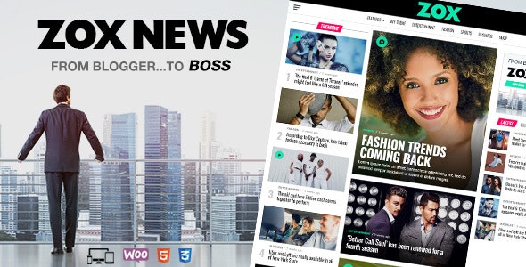 ThemeForest Nulled Zox News v3.9.0 - Professional WordPress News