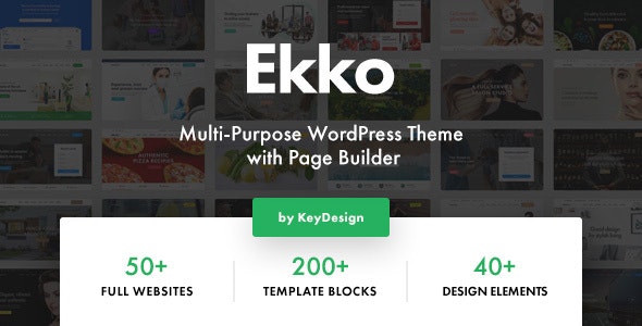 ThemeForest Nulled Ekko v2.6 - Multi-Purpose WordPress Theme with Page Builder