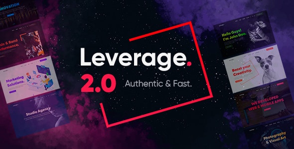 ThemeForest Nulled Leverage v2.0.7 - Creative Agency & Portfolio WordPress Theme