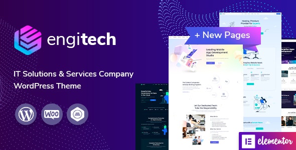 ThemeForest Nulled Engitech v1.3 - IT Solutions & Services WordPress Theme