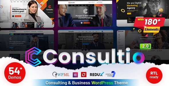 ThemeForest Nulled Consultio v2.0 - Consulting Corporate WordPress Theme