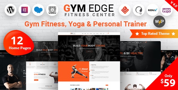 ThemeForest Nulled Gym Edge v4.2.2 - Gym Fitness WordPress Theme