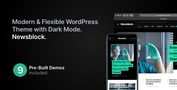 ThemeForest Nulled Newsblock v1.1.4 - News & Magazine WordPress Theme with Dark Mode