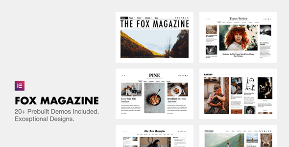 ThemeForest Nulled The Fox v4.6.7.1 - Minimal WordPress Blog Magazine Theme