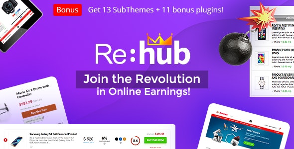 ThemeForest Nulled REHub v14.9.4.4 - Price Comparison, Business Community